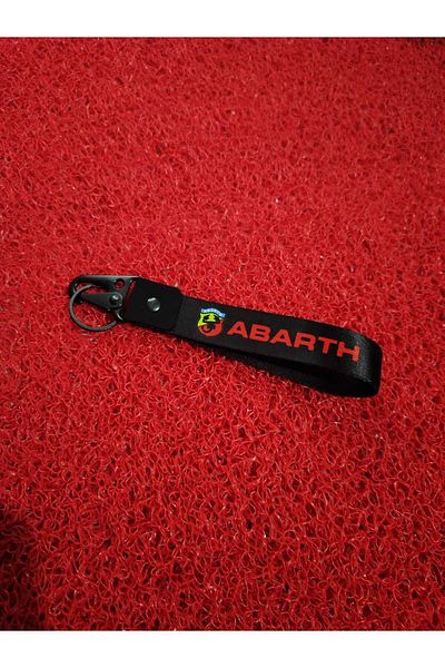 CEBECİOTO Black Abarth Auto - Quality and Cloth Keychain Moto Aksesuар