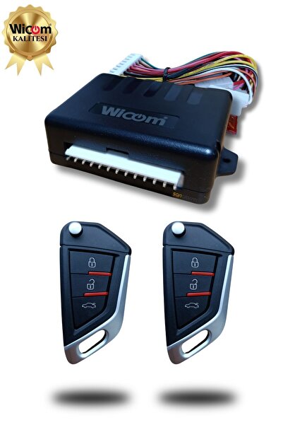 WICOM Oto Merkezi Kilit Uzaktan Açma Kapama Bmw Tipi Kumanda Seti Sustalı 12v