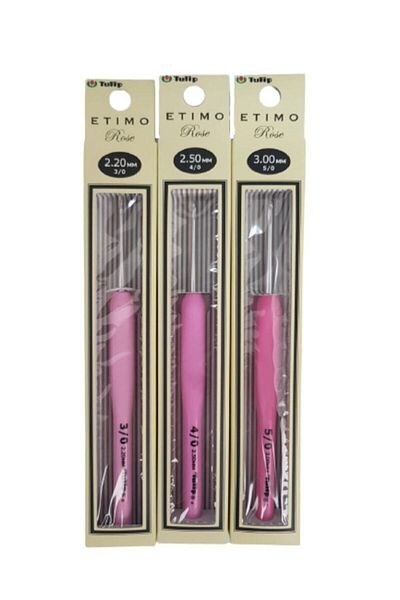 Tulip Etimo Rose 3 τεμαχίων Ειδικό Σετ Κροσέ - Μικρά Αριθμοί 2,20-2,50-3,00