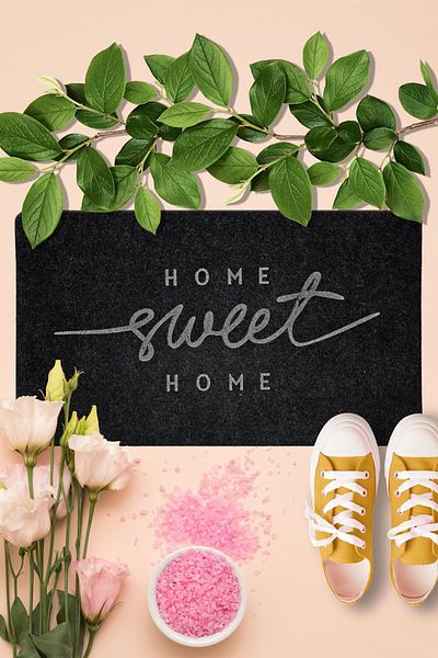 Myfloor Home Sweet Home - Stylish Rubber Based Door Mat