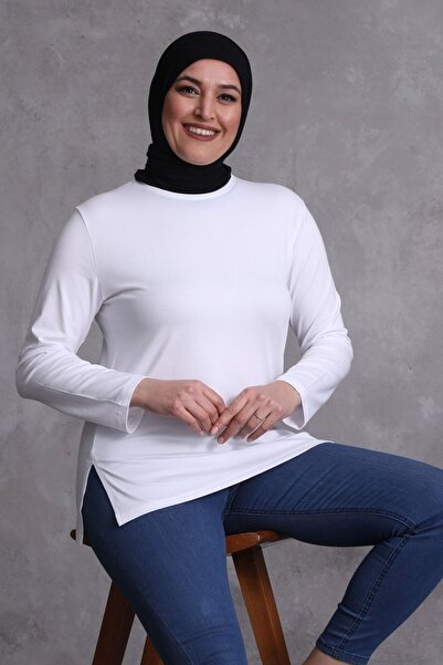 IRK Kadın Basic Anne Penye Body Likralı Geniş Kalıp