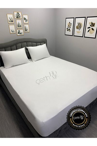 Çetinhome Sheet Set - Fabric Elastic Double White