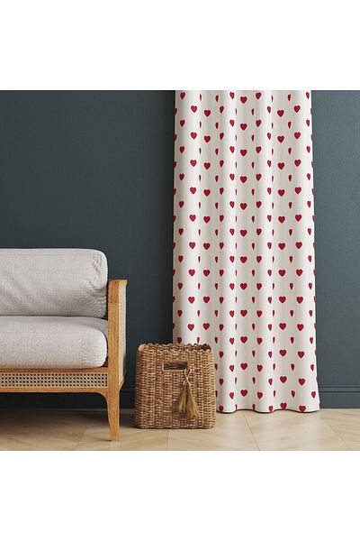 Pusula Home Background Curtain - Heart Model