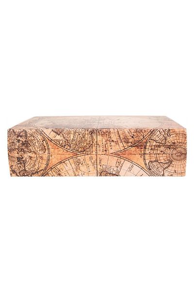 Mudo Home 17x7x24cm Map Kitap Box