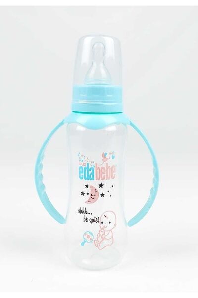 Ek Sanat Eda Bebe Polipropilen (PP) Biberon 250ml Kulplu Turkuaz