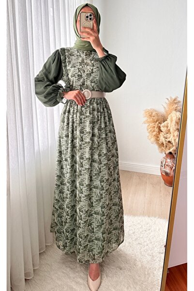 Nissra Φόρεμα Garni Chiffon - Λεπτομέρεια βολάν