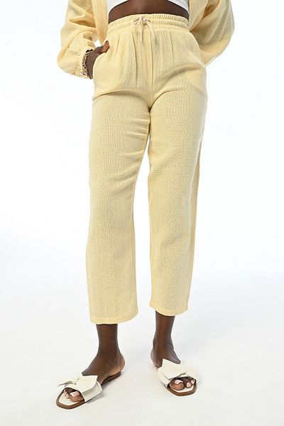 Orfeo Negro Pantaloni de damă, confortabili, mulat cu talie elastică, 100% bumbac