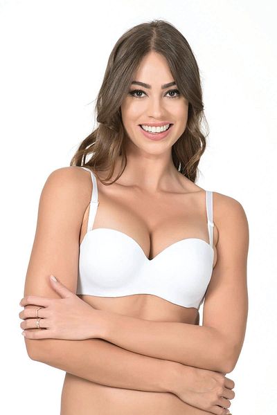 Belvü 1110 -alb– Sutien pentru salopetă fără bretele (NESSUSPORTAT) Empty Micro Jumpsuit