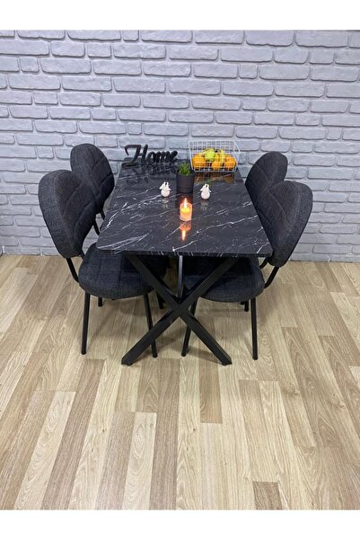 BAMBEDS MOBİLYA Masa Takımı, Yemek Masası, Mutfak Masası, Balkon Masası - 60x...