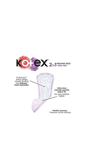 Kotex 2in1 Lohusa Pedi + Regl ve Mesane Pedi Ultra Normal 4 Paket 56 Adet