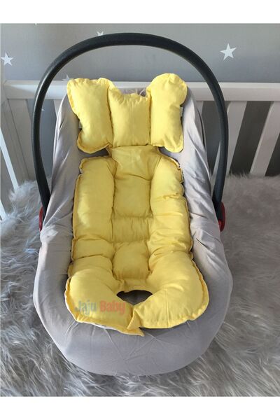 Jaju Baby Yellow Car Seat Cushion - Stroller Cushion