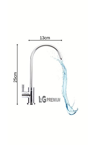 L&G PREMİUM Su Arıtma Musluğu Tüm Su Arıtma Cihazlarına Uyumlu Lüks Krom Musl...