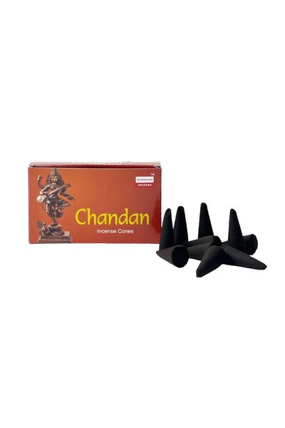 Darshan Incense CHANDAN Konik Tütsü 10 Adet
