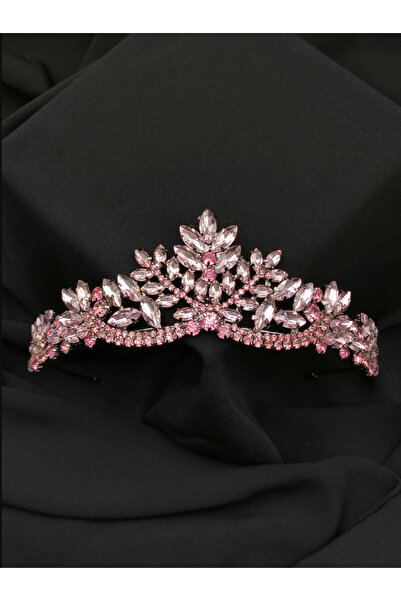 YAĞIZ BİJUTERİ Coroana Miresei - Cristal cu pietre aplicate