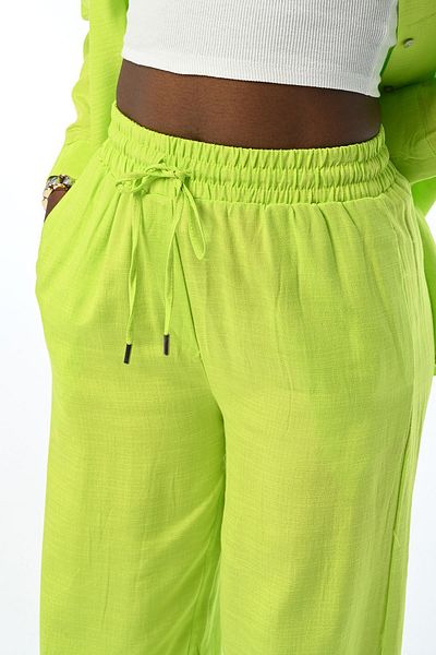 Orfeo Negro Women's - Straight Cut Elastic Waist Pants