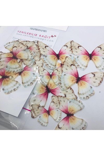 Yenilebilir Kağıt Wafer paper Edible Butterfly