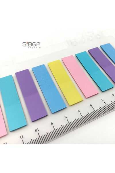 sibga tasarım Transparent Colored Postit Post-it Post ItBookmark Bookmark Postit Sticker Note Paper 200 Sheets