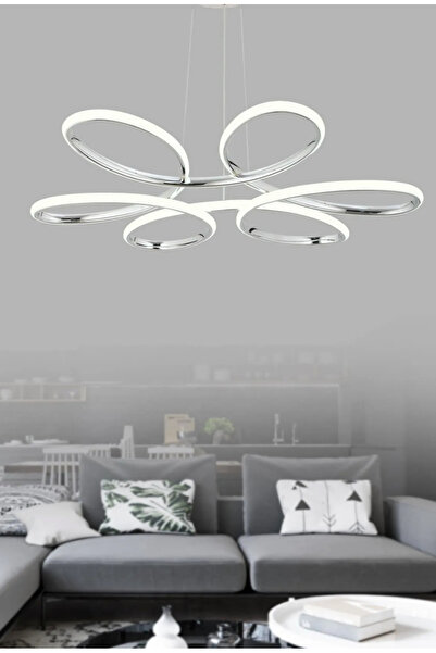 burenze Modern Macan Sarkıt Led Avize Beyaz Işık Salon Mutfak Oturma Odası Ho...