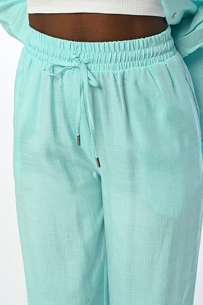 Orfeo Negro Women's - Straight Cut Elastic Waist Pants