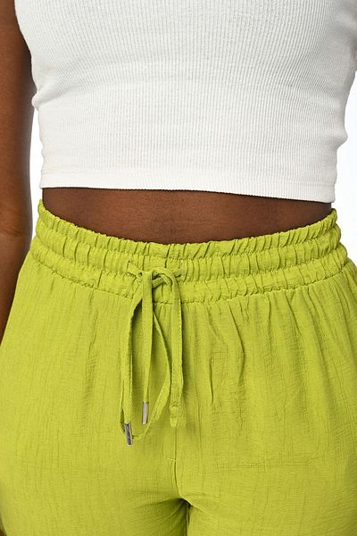Orfeo Negro Women's - Straight Cut and Comfortable Fit Elastic Waist Pants