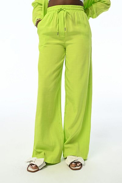 Orfeo Negro Women's - Straight Cut Elastic Waist Pants
