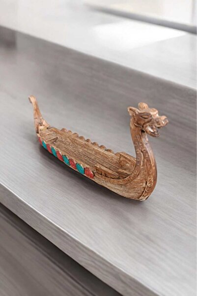 Gobo Viking Gemisi Tütsülük Seramik Tozundan Tütsü Hediyeli