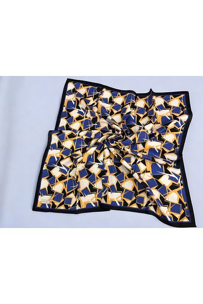 Akel 95x95 Square Patterned Digital Soft Scarf