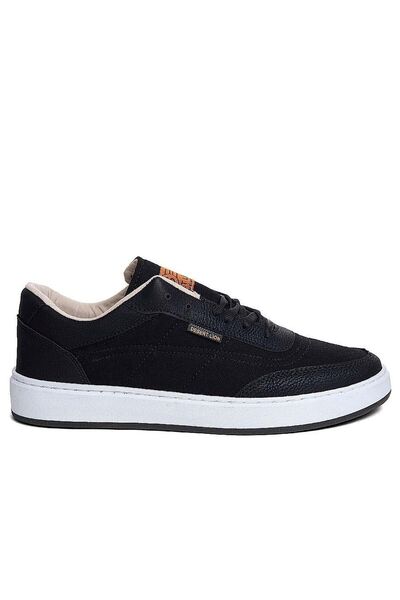Allyup Black and White Men's Sneakers - Comfortable Linen, Lace-up, Non-Slip ...