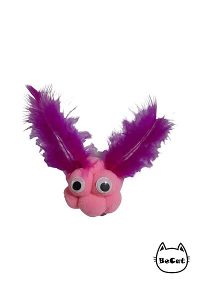 Be Cat Furry Cat Play Ball with Pompom and Toy
