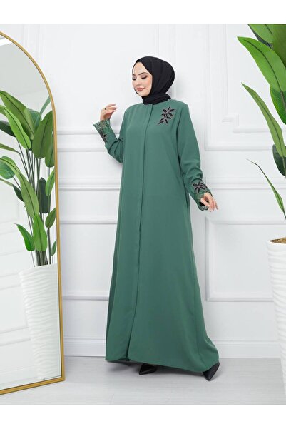 KMKkombin COPY - Embroidered Sleeve and Chest Detailed Top Coat for Women