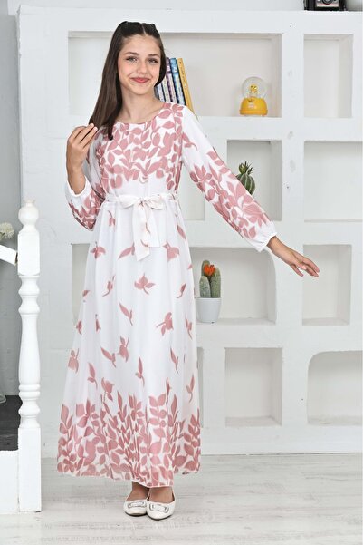 Asortix Μακρύ φόρεμα Hijab - Νεαρό κορίτσι, Ύφασμα σιφόν, βαμβακερή επένδυση