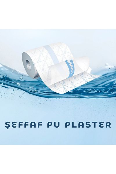 Aps شريط حمام شفاف مقاوم للماء من البولي يوريثان - للوشم وغسيل الكلى (15 سم * 10 م)