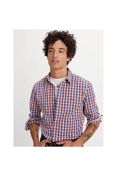 Levi's Slim Fit Ανδρικό πουκάμισο Ls Battery Hm Shirt Slim Apollo καρό L 86625-0043