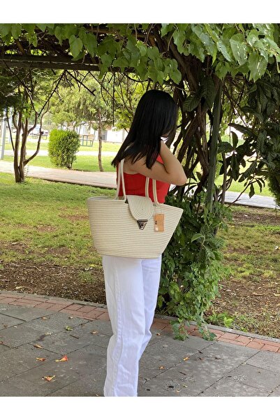 ModaCardin Пляжна сумка та сумка через плече - сумка ручної роботи з джутового плетіння