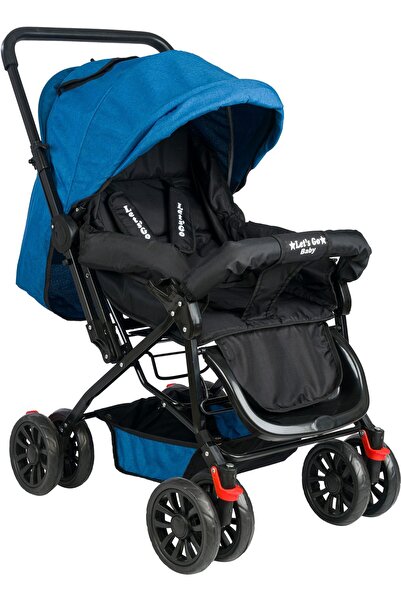 LETS GO BABY Berre Çocuk Ergonomik Katlanabilir Dayanıklı Bebek Arabası Mavi ...