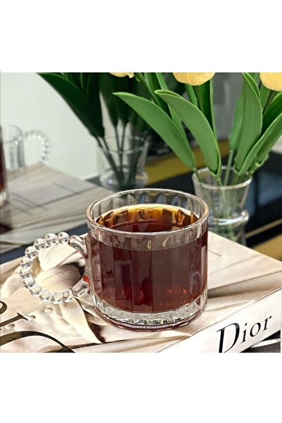 KESEN ZÜCCACİYE 6 lı özel tasarım boncuk kulplu bardak seti