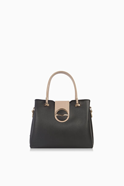 Cengiz Pakel Avenue Women's Hand-Shoulder Bag- 7459 - Black/Mink
