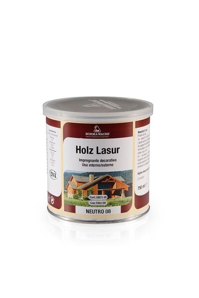 BORMA WACHS Holz Lasur (wood Stain) - Solvent Bazlı Verniksiz Ön Korumalı Ahş...