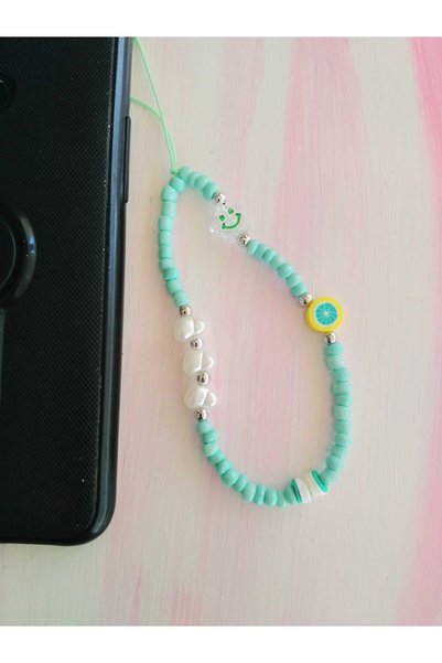 nasclaycollection Bag Wallet Charm Phone Accessory Smiling Faces Green Color