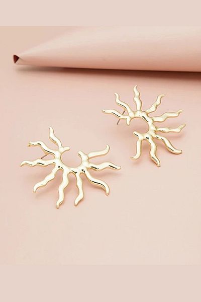 ARASKO Special Plated - Sun Figure Earrings