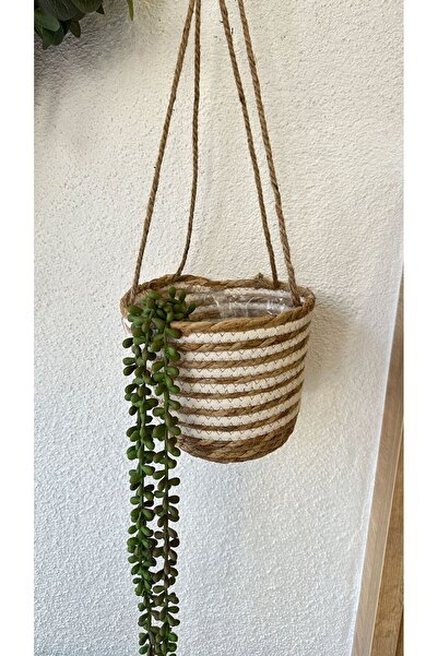 Decamor home Hasır Askılı Saksı Askılı Sepet