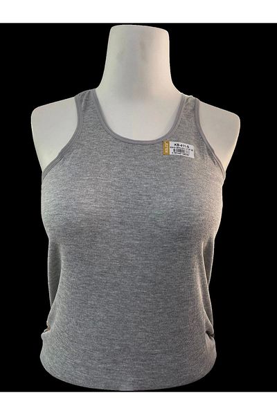 Kolcu Ribbed Women's Gray Thick Strap Athlete - Kb410