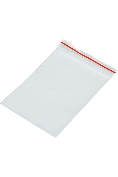 Ambalajonline حقيبة شفافة بسحاب مقاس 19x25 سم، 300 قطعة