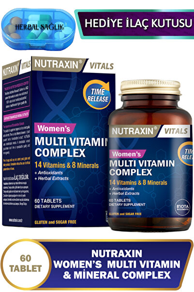 Nutraxin Multivitamin Kadın - (Multivitamin & Mineral Complex) 60 Adet Tablet