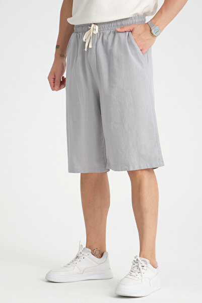 Redline Erkek Baggy Fit Rahat Kesim %100 Pamuk Yumuşak Dokulu Şort Kapri