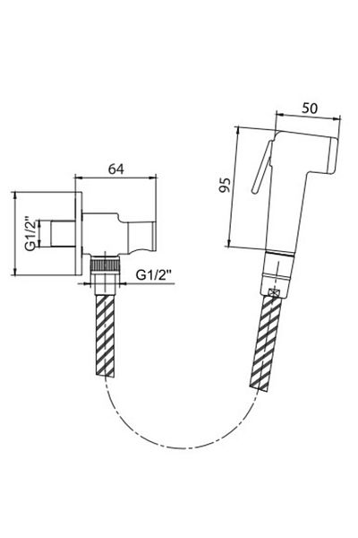 Eca Bidet Group with Hand Shower -102111153H