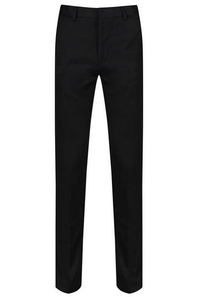BayBayan Black Lycra Men's Trousers - Ankle Length, Casual Quality Fabric