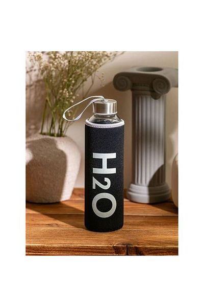 Takaz Global Black Missana 750 ML Glass Flask with Case -718146