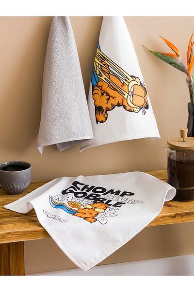 LC Waikiki Πανί στεγνώματος με στάμπα Garfield 3 τεμαχίων 40x50 εκ