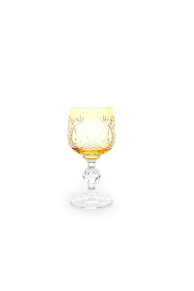 Kristal Market Luxury Glass - Pineapple Pattern and Crystal Footed